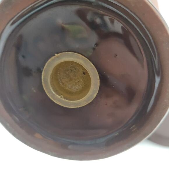 Kitchen Accessory One Size Brown Glazed Ceramic Salt and Pepper Shakers - Picture 5 of 6